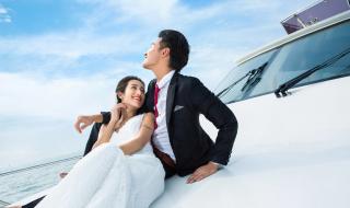 游艇婚纱照 游艇婚纱照