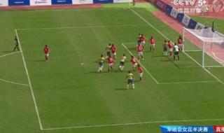 中国女足与巴西队比赛