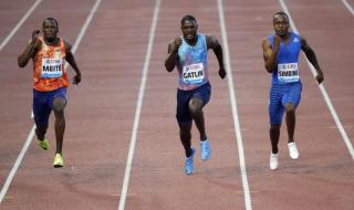 100米男子决赛成绩